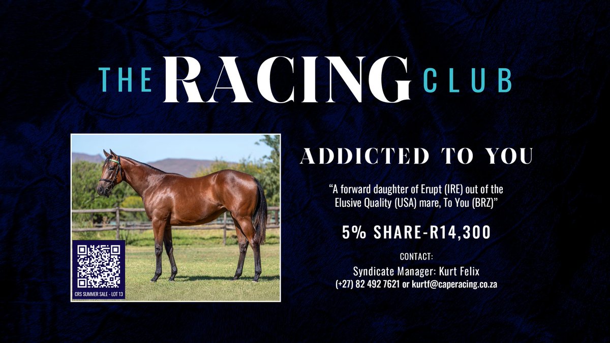 RaceCoastZA's tweet photo. The Racing Club Syndicate!
Founded on the passion for the sport and commitment to professionalism. 

Get Involved:
5% Share R14 300 ex vat

Contact the syndicate manager:
Kurt Felix - kurtf@caperacing.co.za

#caperacing #jointhepassion #biggerbettercaperacing https://t.co/i20EkI7AWT