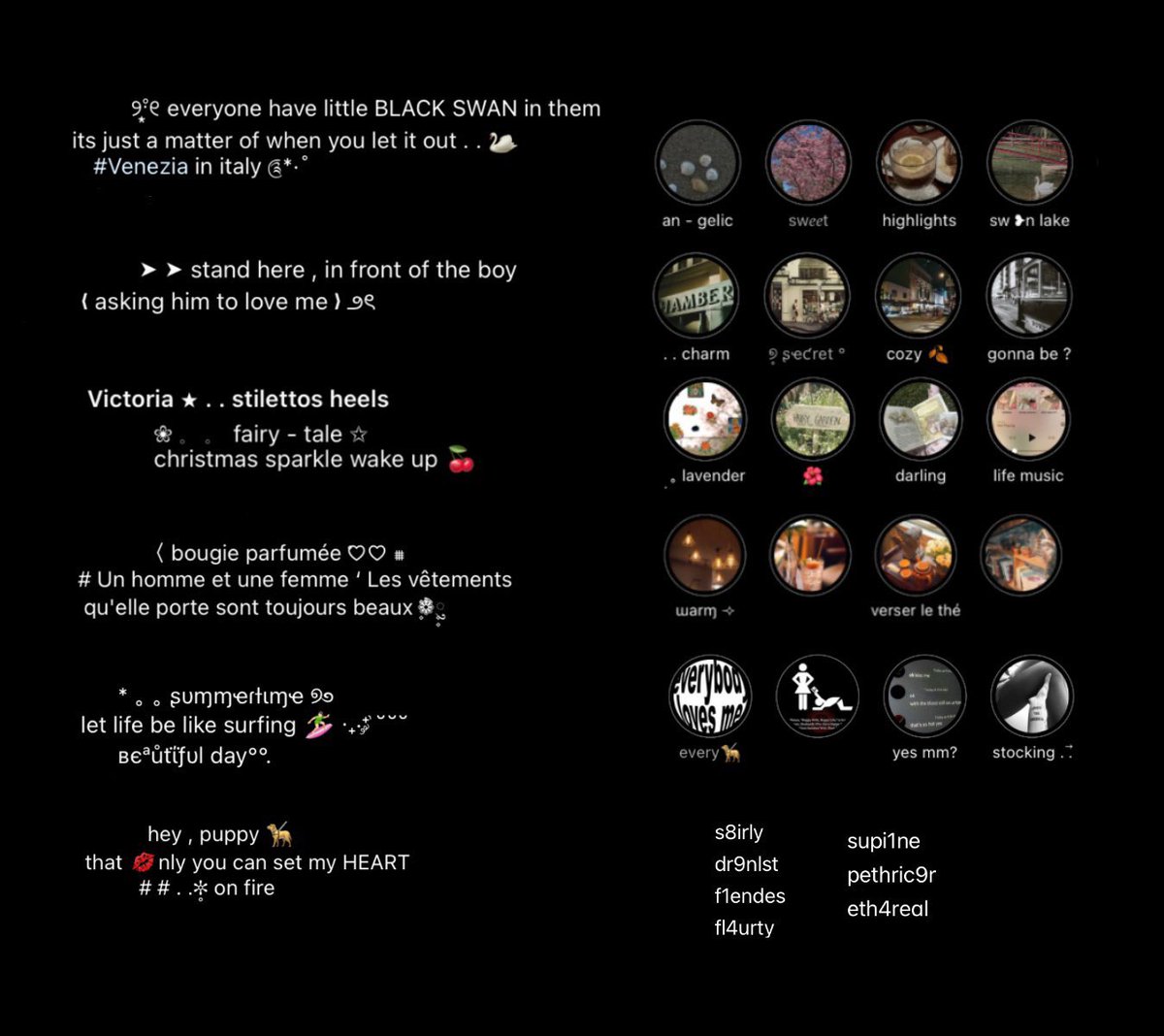 Set ig / twitter for girl 🌺

                                 8 baht for all

     ➤➤ pls follow &amp; retweet ﹒mention anything for all

#cre8name ﹒ #cre4tename ﹒ #sellf0rm ﹒#everythingf0rm