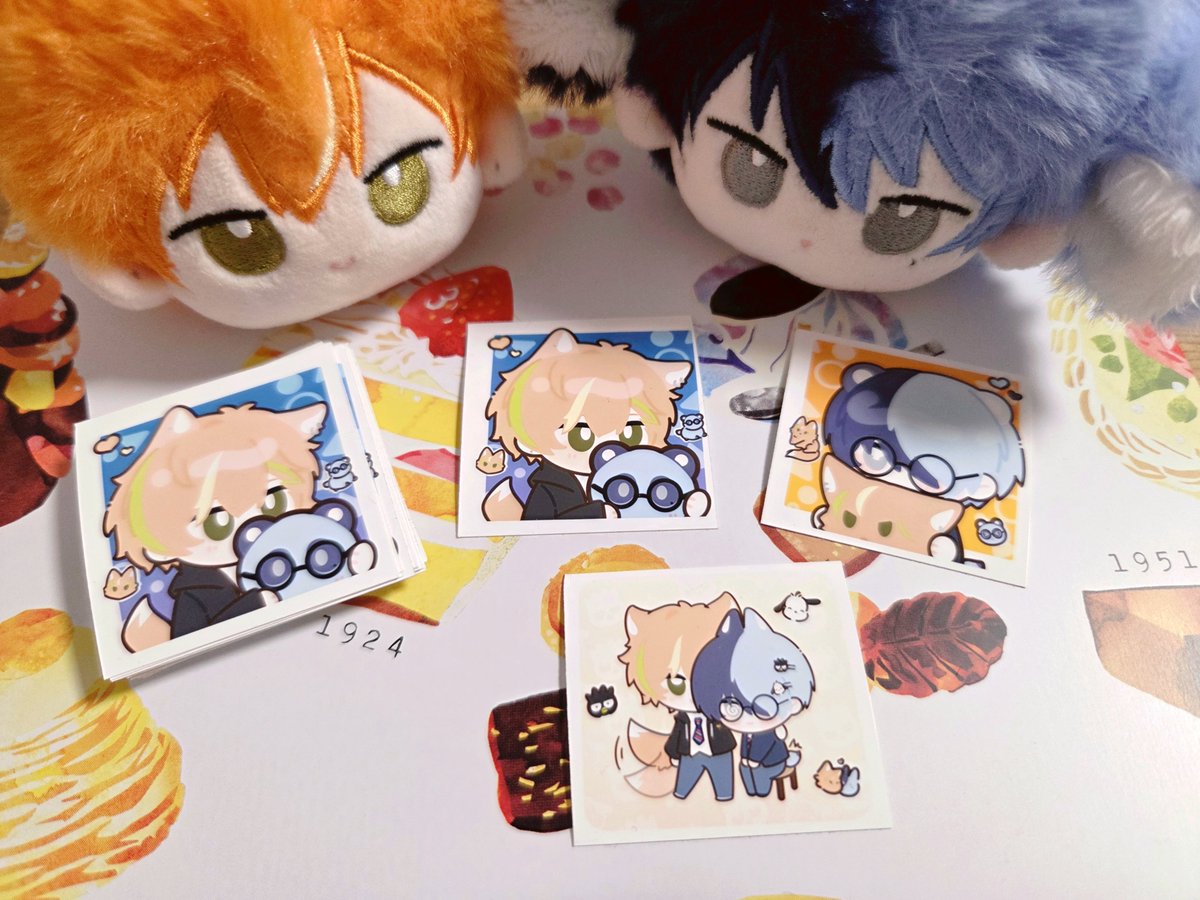 5월 24일 아키토 온리전 무료존에 橘冻(<a href="/CitarellaC91803/">橘冻</a>) 님이 그린 일러스트 스티커를 비치할 예정입니다. 총 3종, 약 30매 정도 준비했으니 마음에 드시면 자유롭게 가져가 주세요🧡💙