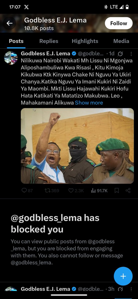 Ibrahim46873522's tweet photo. @itskipronoh Hata hawa ambao sio madictotor wametublock 
Sijui unalipi la kusema https://t.co/SgDBYXBJk0