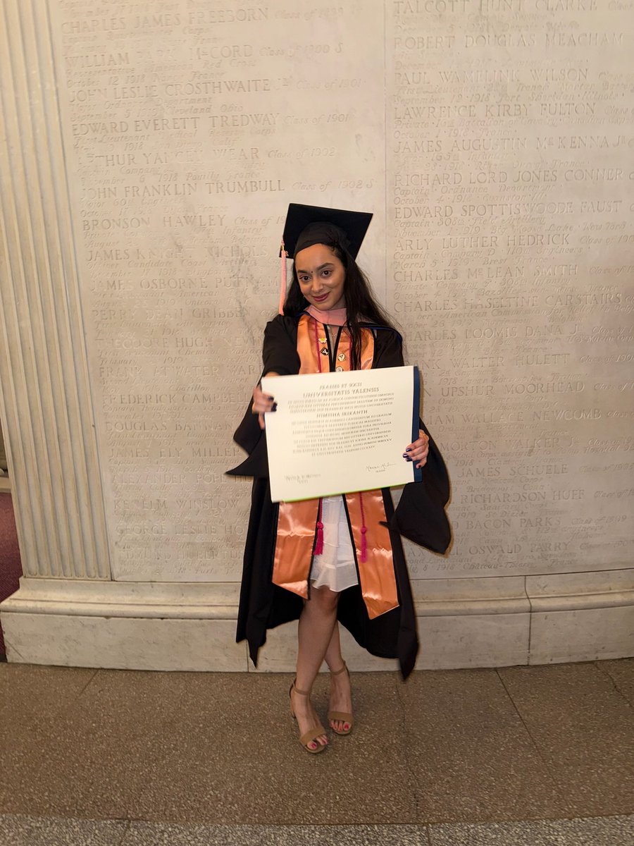 Nimisha Srikanth (@srikanthnimisha) on Twitter photo She’s a grad! Thank you for a wonderful 2 years <a href="/YaleSPH/">Yale School of Public Health</a> ! Here’s to a few more years and another degree!!
#mph #mphgrad #graduation2025 #yale2025 She’s a grad! Thank you for a wonderful 2 years <a href="/YaleSPH/">Yale School of Public Health</a> ! Here’s to a few more years and another degree!!
#mph #mphgrad #graduation2025 #yale2025
