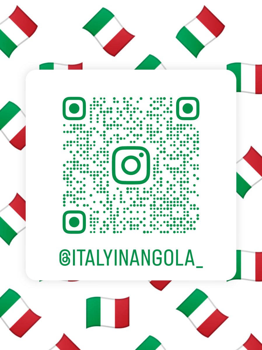 La nostra Ambasciata è adesso su Instagram 🇮🇹🇦🇴🇸🇹
Segui il profilo dell’Ambasciata d’Italia a Luanda su Instagram: instagram.com/italyinangola_/
***
A nossa Embaixada está agora no Instagram 🇮🇹🇦🇴🇸🇹
Segue o perfil da Embaixada de Itália em Luanda no Instagram: instagram.com/italyinangola_/