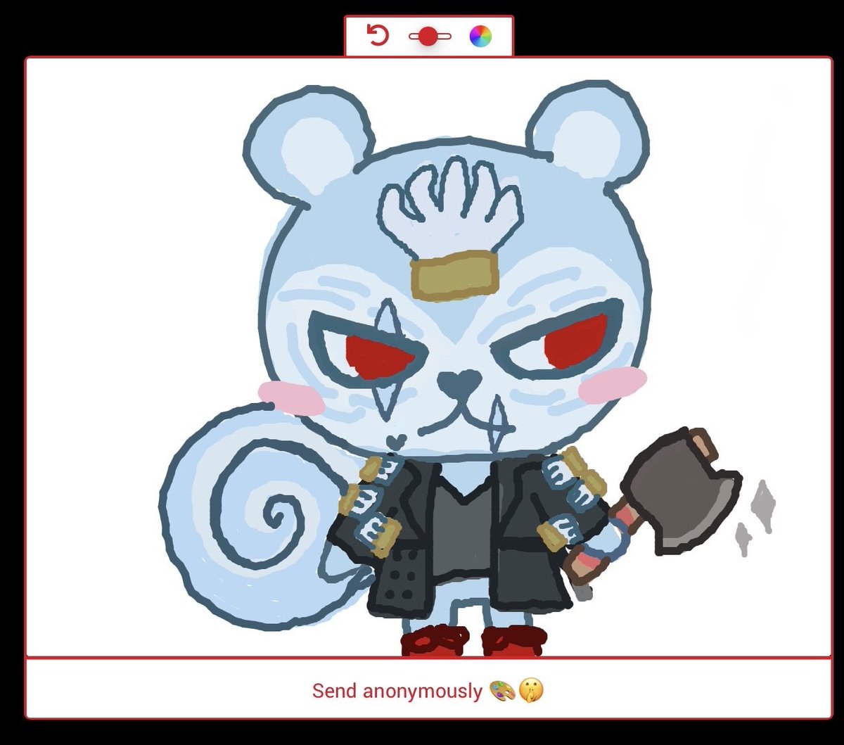 May as well post this bc it didn't send in sp last night 💔
I think he'd be a squirrel villager in AC bc they're the cutest imo 💗