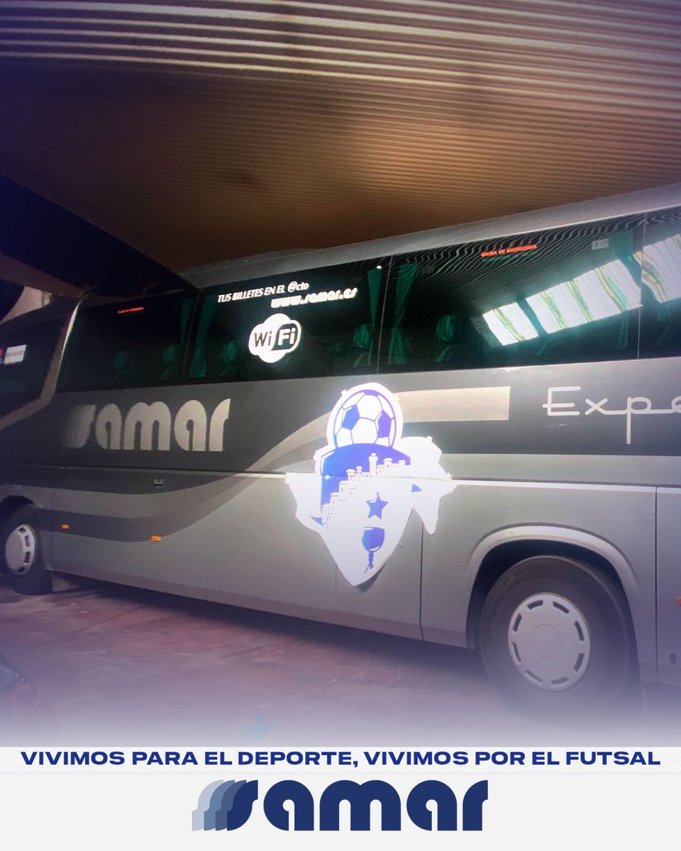 fsvivocuenca's tweet photo. Nuestro agradecimiento desde la Junta Directiva y resto del club a Grupo Samar por seguir avanzando juntos ¡El FS VivoCuenca ya tiene su propio autobús para llegar muy lejos! #ViveFutsal #ViveCuenca #FSVivoCuenca #GrupoSamar #BusCuenca https://t.co/21wb7b4WCb