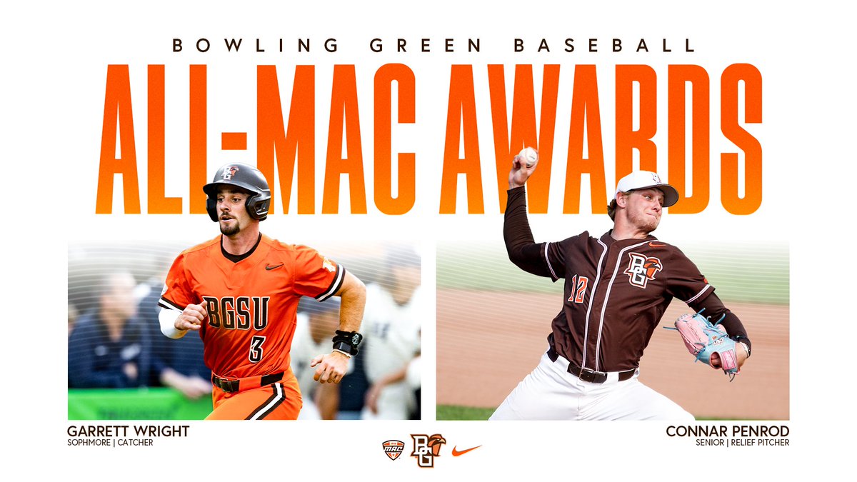 ⚾️Wright’s MAC Defensive Player Of The Year Award Headlines Four All-MAC Honors For BGSU

⚾️Wright, Penrod Named All-MAC First Team; Wright Adds MAC Defensive Player Of The Year, All-Defensive Honors

📰: tinyurl.com/yqfdctr6

#AyZiggy