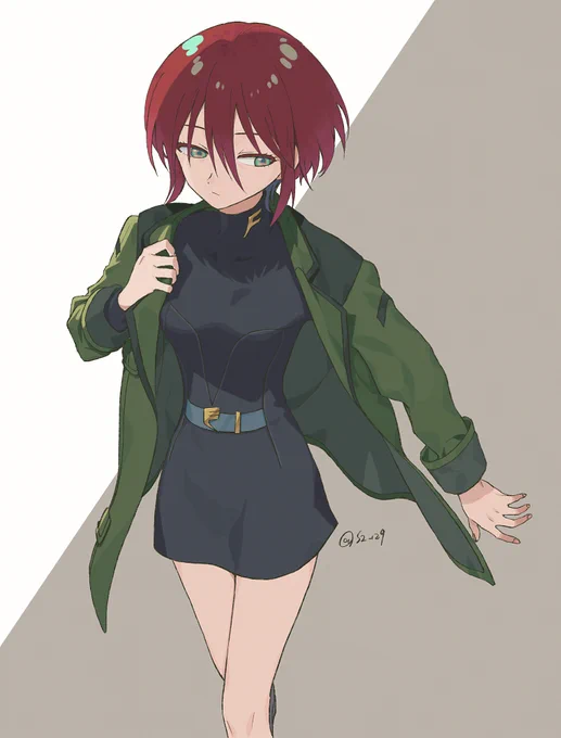 マチュはやくソドンいかないかな オーバーサイズのジャケットを気だるく着こなしてほしい