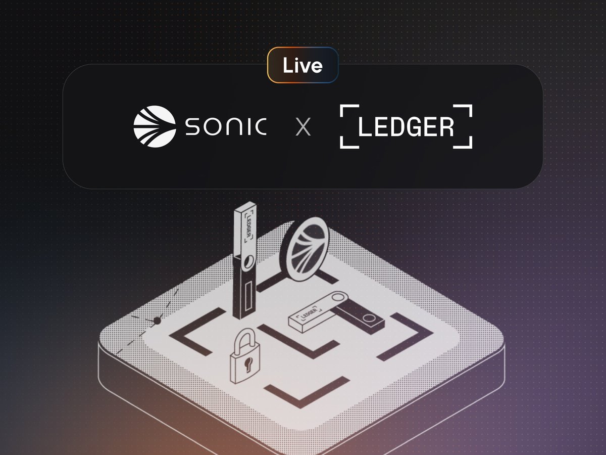 Sonic is now live on <a href="/Ledger/">Ledger</a>.