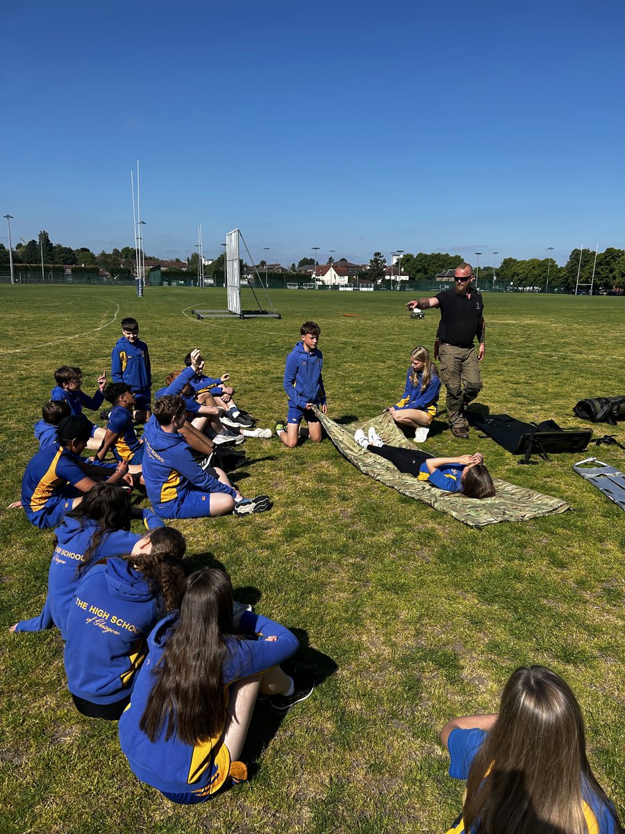 HSofG's tweet photo. 🎇Senior School Activities Week continues with S2 taking part in team bonding exercises out on the playing fields with Primal Adventures!
#HSOGJoyofLearning #HSOGMemorableMoments https://t.co/01JNP9c2ot