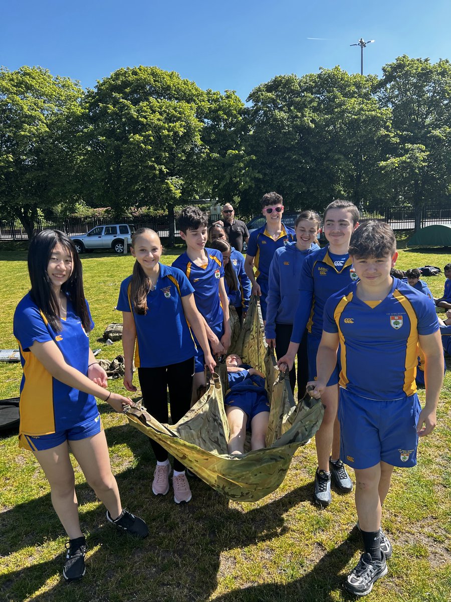 HSofG's tweet photo. 🎇Senior School Activities Week continues with S2 taking part in team bonding exercises out on the playing fields with Primal Adventures!
#HSOGJoyofLearning #HSOGMemorableMoments https://t.co/01JNP9c2ot