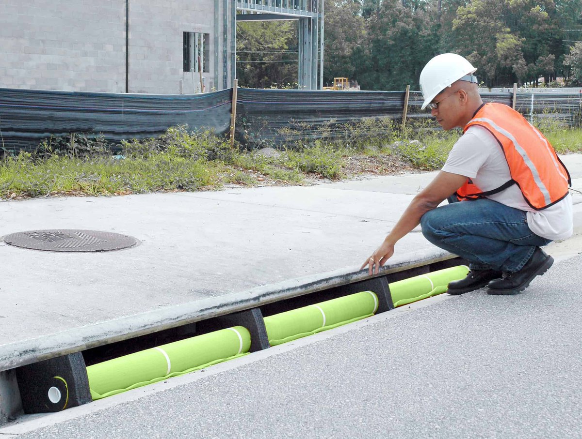 Stormwater brings more than rain—think oil, sediment &amp; sludge. 💧🛑

The Ultra-Curb Guard Plus keeps curb inlets clean &amp; flood-free:
✅ Handles heavy flow
✅ Filters out the gunk
✅ Built tough &amp; reusable

Curb protection that doesn’t quit. 💪
#Stormwater #PollutionControl