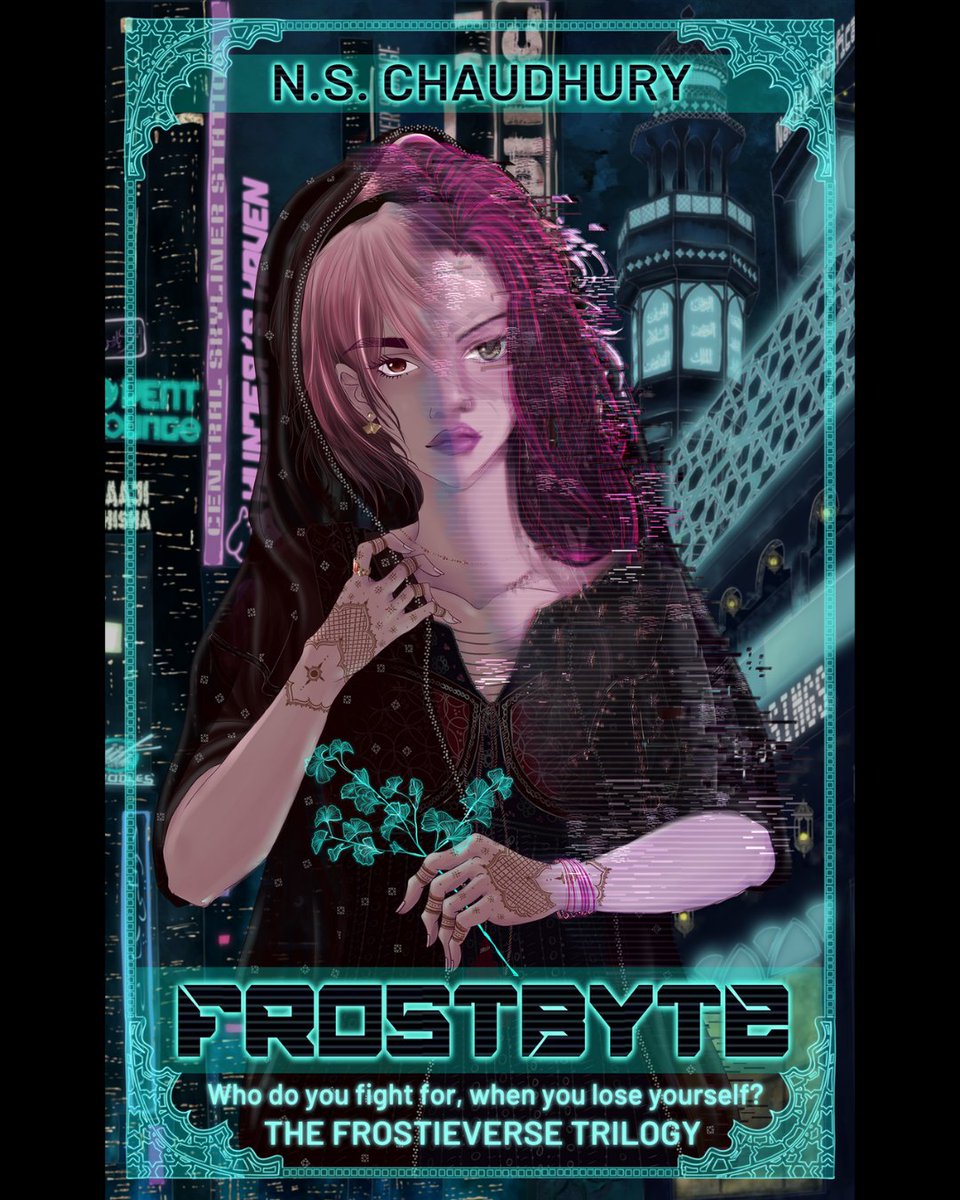 nimmiwrites's tweet photo. It has been officially three weeks since my NA, Desi Cyberpunk debut FrostByte came out and I became a published author 😁😁😁
And I'm so proud of my book baby 🥹🥹
Like just LOOK at her and tell me you aren't intrigued 🙈 https://t.co/oEJIq6Cs1w