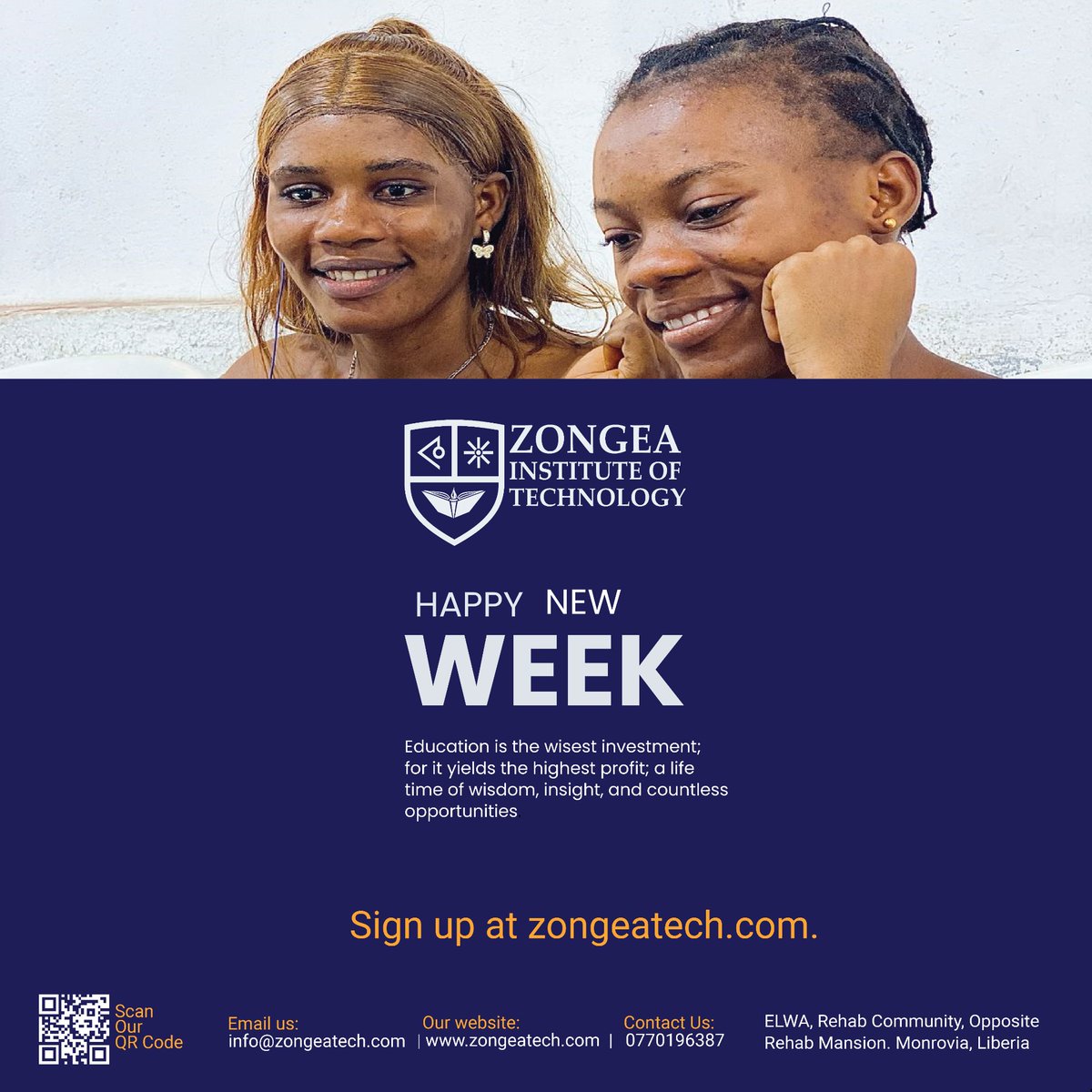 ZongeaTech's tweet photo. Unlock Your Future with Zongea School of Technology
Gain hand on training in coding, cyber security, data science, and more. Whether you're a beginner or looking to upskill we equip you with the tech skills that matter in today's world. https://t.co/K8kqXcqqqO