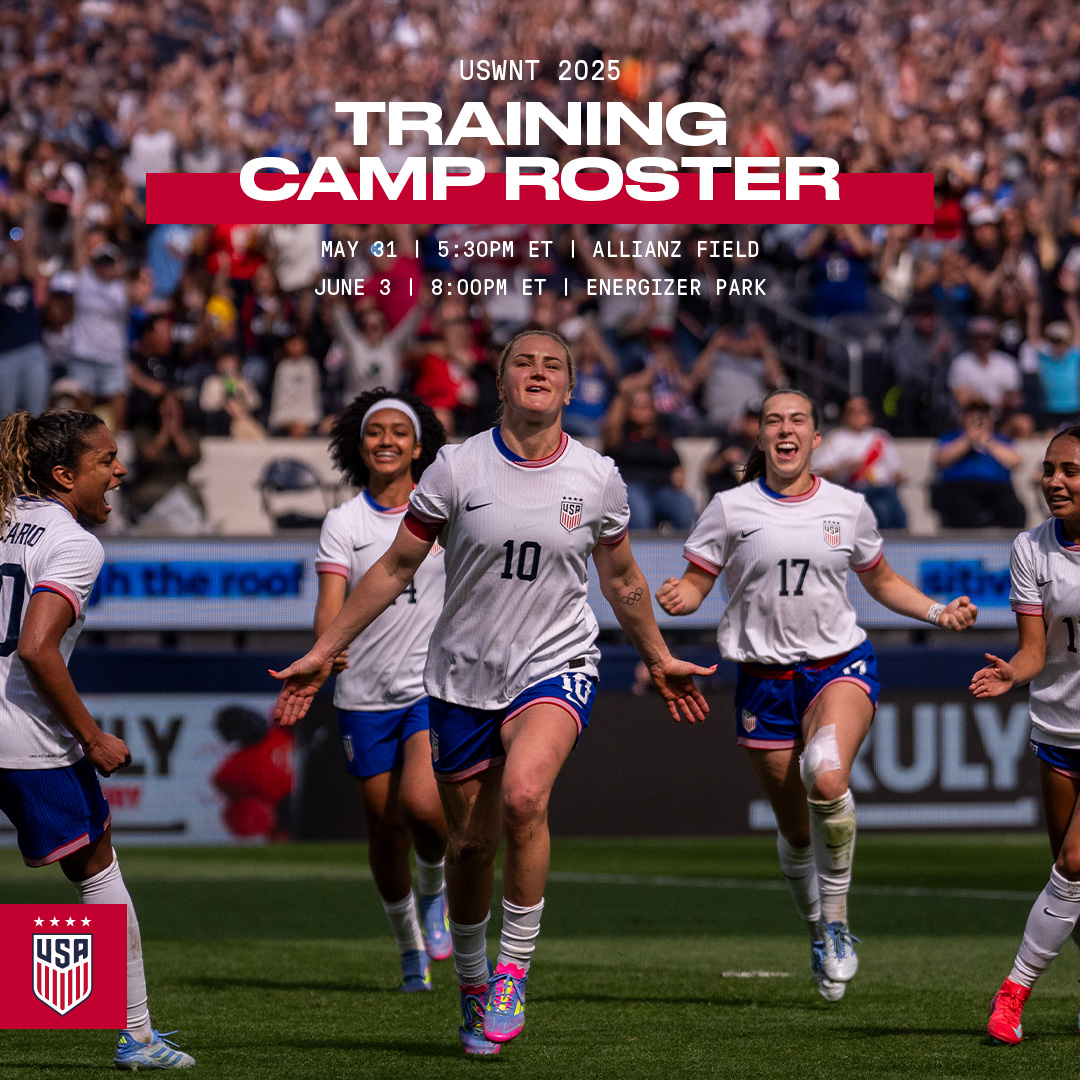 USWNT's tweet photo. It's HEREEEEEE!

Our roster for our next two matches has arrived ⚽️