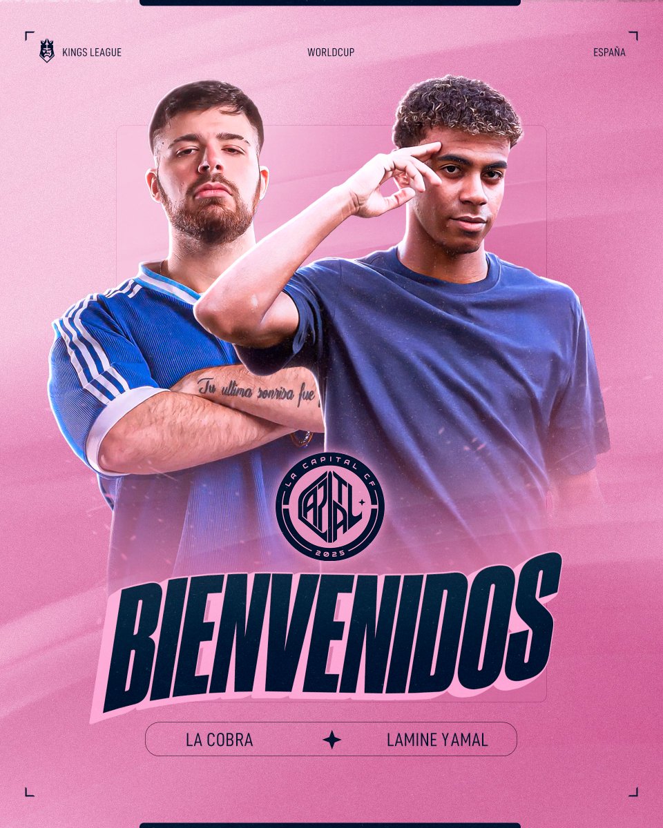 isaacfandos97's tweet photo. 🐐 Lamine Yamal estrenará equipo en la @KingsLeague: @LaCapitalCF.

🆕  En los últimos días, realizó un DRAFT para escoger a sus jugadores.

❓¿Pero quienes son?

🧵 Os hago un mini-hilo para que los conozcáis. 

#KingsLeague #KingsWorldCupClubs https://t.co/EUTLrVJssv