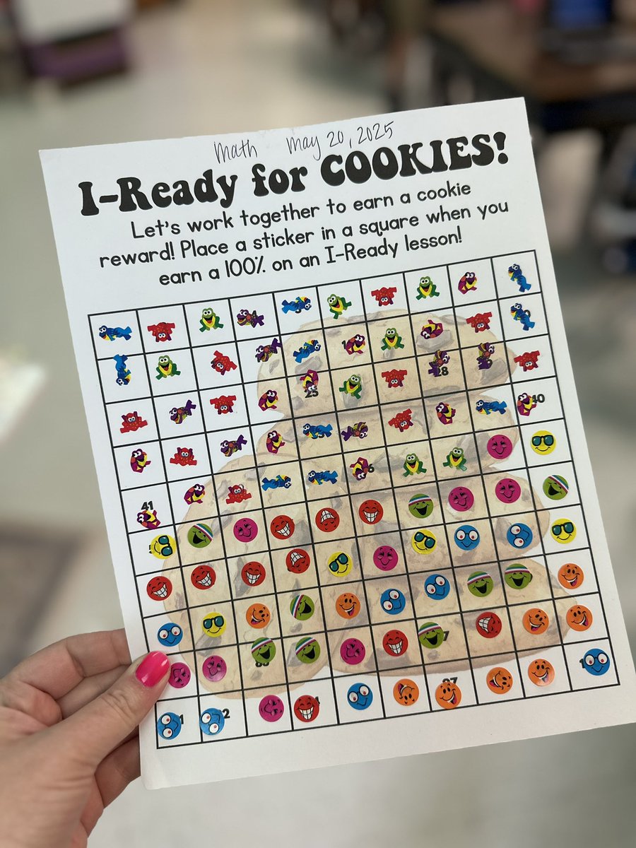 Charlotte Hollinger, M. Ed. 🪩✌🏻🖤 (@mrschollinger) on Twitter photo 🎉 YAY!!! 🍪 Cookie party achieved for getting 100, 100% scores on <a href="/iReady/">i-Ready</a> MATH!!!! <a href="/MPena1029/">MelissaPena, MBA</a> <a href="/Rockets120/">Rayburn Elementary</a> <a href="/McAllenISD/">McAllen ISD</a> #rocketpride 🚀 🎉 YAY!!! 🍪 Cookie party achieved for getting 100, 100% scores on <a href="/iReady/">i-Ready</a> MATH!!!! <a href="/MPena1029/">MelissaPena, MBA</a> <a href="/Rockets120/">Rayburn Elementary</a> <a href="/McAllenISD/">McAllen ISD</a> #rocketpride 🚀