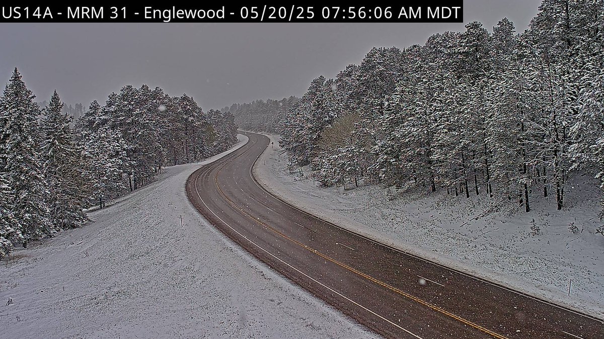 It’s another snowy morning for the Black Hills of South Dakota! This is the view near Englewood on US-14.

📸: South Dakota Department of Transportation
📍: Englewood, SD