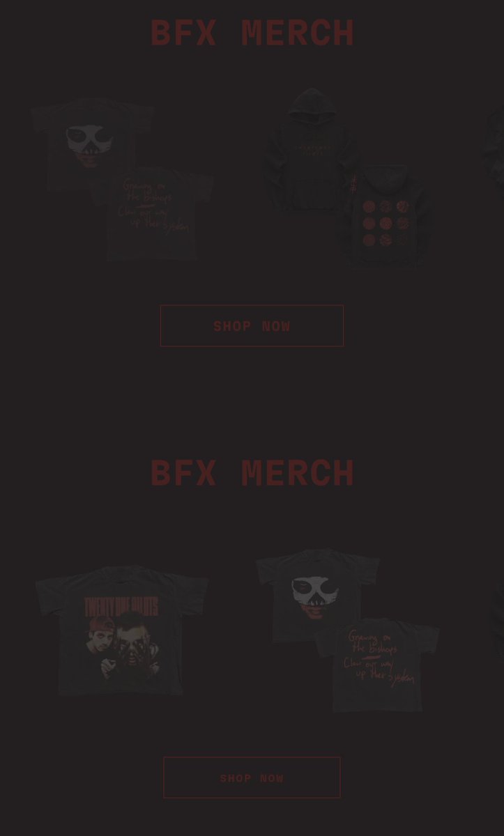ClikkieCaboodle's tweet image. how am o supposed to spend 500 more dollars if i can't see the merch! @twentyonepilots 

#realissue