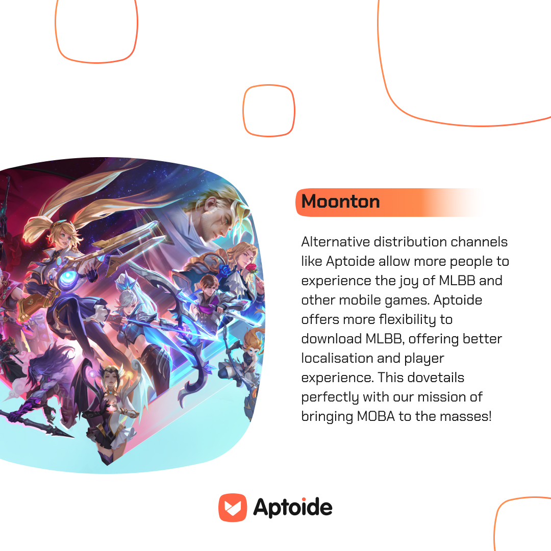 AptoideConnect's tweet photo. 💬 What do developers gain from alternative distribution? From creative freedom to broader reach and smarter monetization strategies, studios like Coleplay, JoyNet Games, and Moonton are embracing platforms like @Aptoide to grow beyond the traditional app store model. https://t.co/TwIsiWmN02