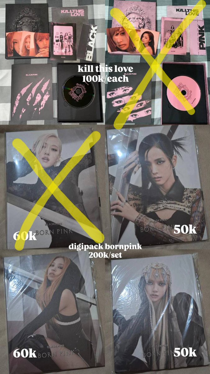 nunuu3003's tweet photo. - help rt -
wts album & pc blackpink
> dom sumut
> price incl packing, exc adm oren 12% (prefer splitpay)
> keep event with dp
> nego tipis allowed
> dm for detail/condi
> hnr n timewaster pls menjauh
#JISOO #JENNIE #LISA #ROSE #BLACKPINK #bptgcollection #bornpink #LALISA #HYLT https://t.co/xcpBOyvNfE