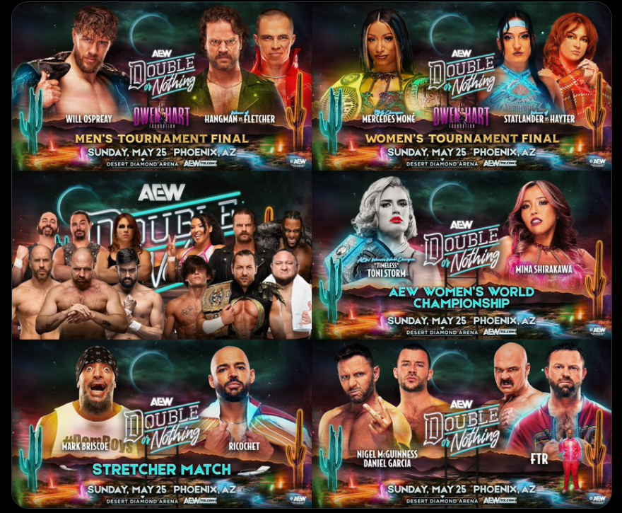 Drewpeacock_17's tweet photo. This HAS to be the weakest AEW PPV card (and builds to said card) since its inception no? The sickos cant defend this nonsense. This is BRUTAL. Who TF would spend money on this?

#AEW #doubleornothing #DON #AEWDynamite https://t.co/OlLqPRnNGk