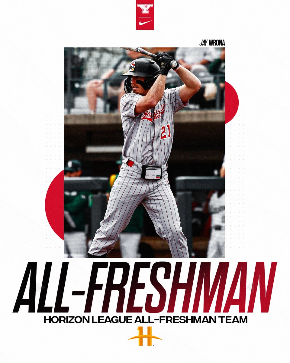 YSU Baseball ๐ง (@ysubaseball) on Twitter photo Congratulations to freshman infielder ๐๐๐ฒ ๐๐ซ๐จ๐ง๐ on being selected to the Horizon League All-Freshman Team โผ๏ธ๐งโพ๏ธ
The New Castle, Pa., native batted .315 while setting a new single-game school record with five walks.
๐ฐ: tinyurl.com/yno46pug
#GoGuins // #FeedTheRaft Congratulations to freshman infielder ๐๐๐ฒ ๐๐ซ๐จ๐ง๐ on being selected to the Horizon League All-Freshman Team โผ๏ธ๐งโพ๏ธ
The New Castle, Pa., native batted .315 while setting a new single-game school record with five walks.
๐ฐ: tinyurl.com/yno46pug
#GoGuins // #FeedTheRaft