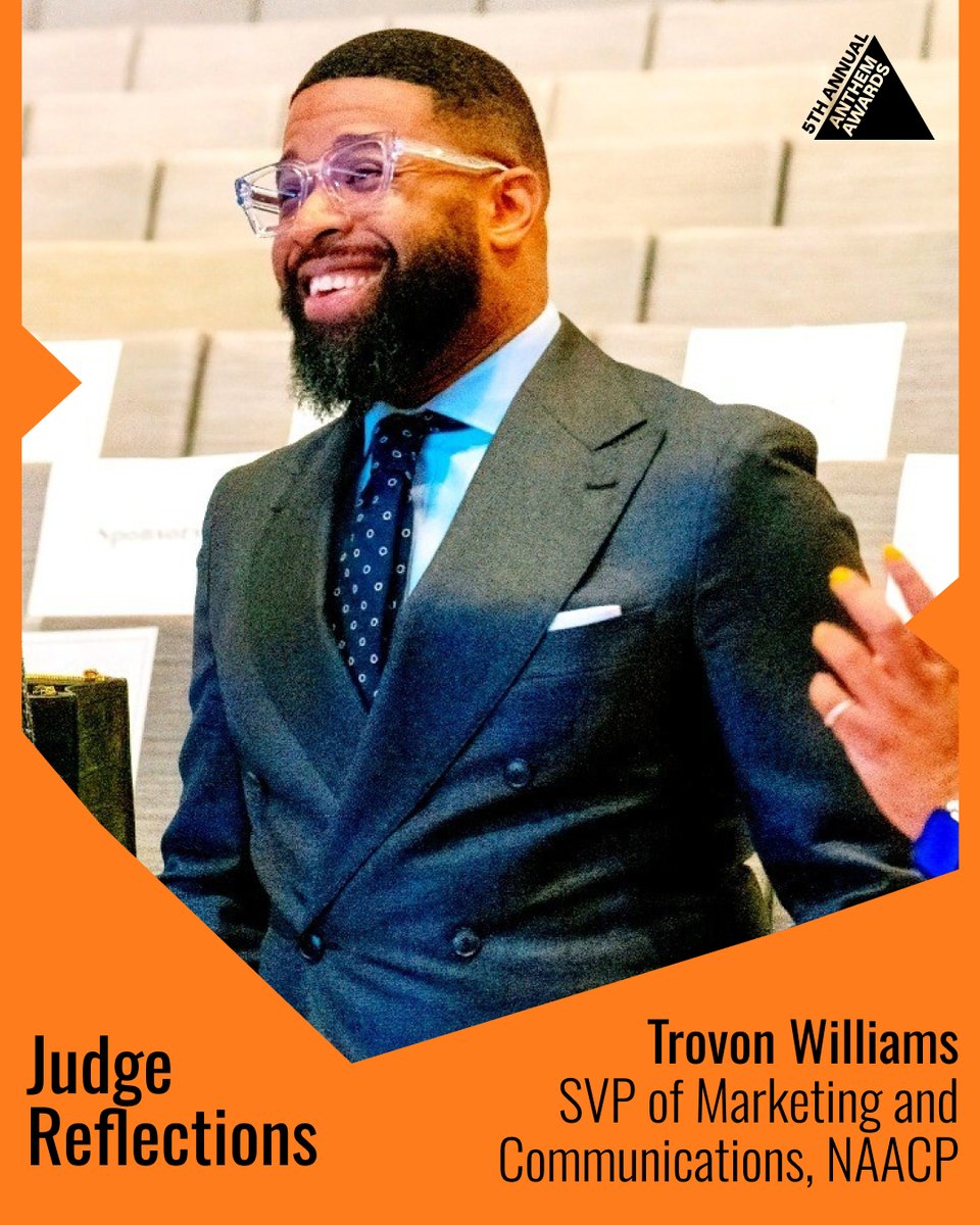 “People don’t just move because they’re informed—they move because they feel seen, empowered, and part of something bigger.” -Trovon Williams <a href="/NAACP/">NAACP</a>

Welcome to our new series, Judge Reflections: vist.ly/3n4t5se

👉 Enter the Anthem Awards by 6/6: wbby.co/44jf4R5