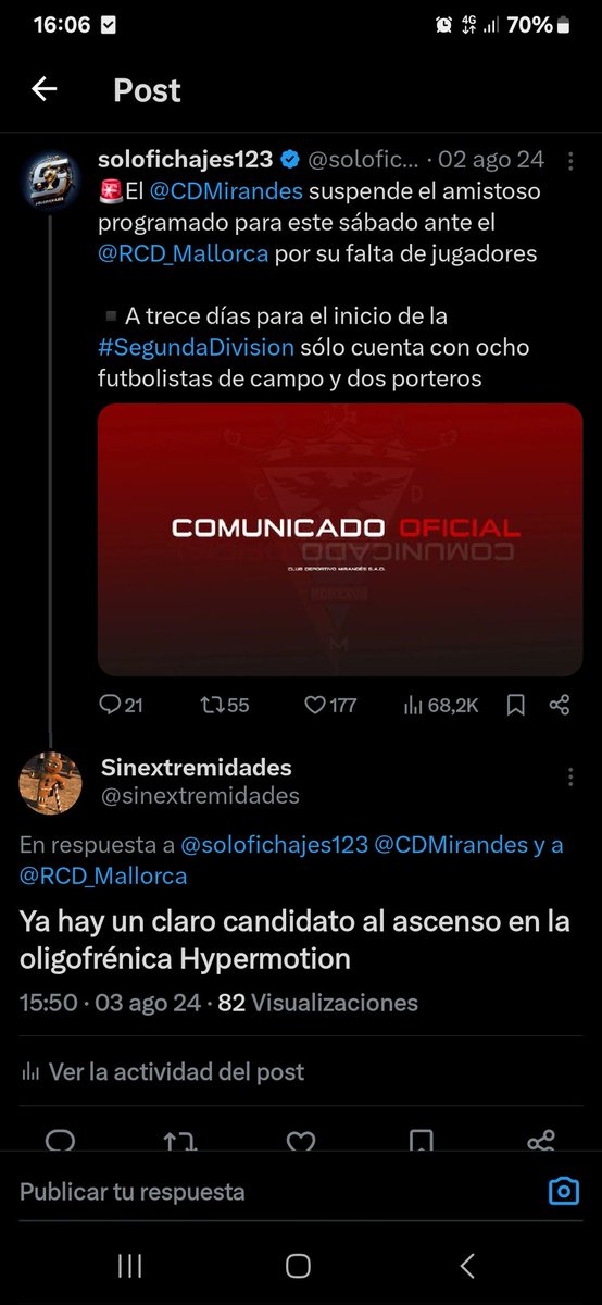 Enhorabuena <a href="/sinextremidades/">Sinextremidades</a> 👇🏻