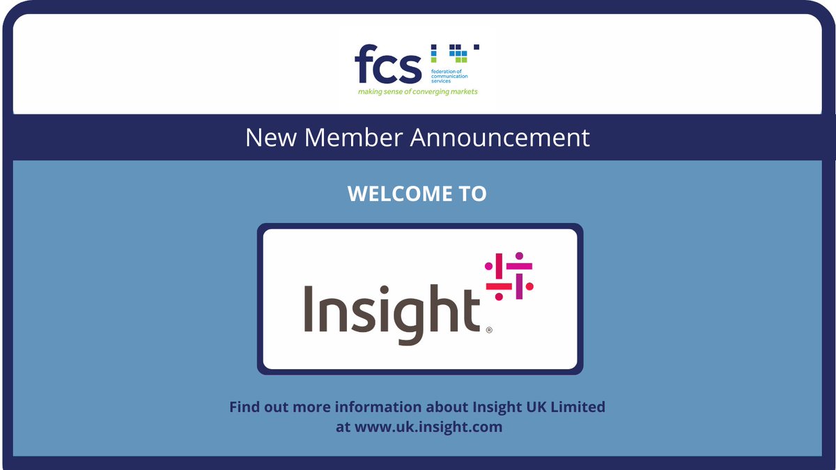FCS (@fcs_uk) on Twitter photo We are proud to welcome our newest FCS member <a href="/Insight_UK/">Insight UK</a>
#FCS #NewMember #Welcome #InsightUK We are proud to welcome our newest FCS member <a href="/Insight_UK/">Insight UK</a>
#FCS #NewMember #Welcome #InsightUK