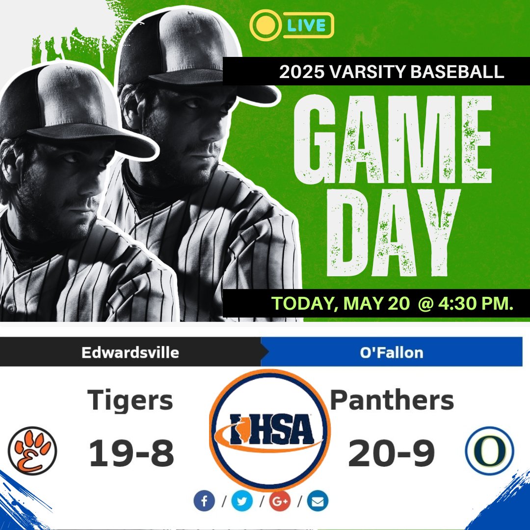 IHSA UPDATES (@ihsa_updates) on Twitter photo ๐ฅBASEBALL GAMEDAY๐ฅ
โพ๏ธ Edwardsville ๐๏ธ O'Fallon
๐บ Live: livestream.highschoolsports.live
๐ May 20, 2025
โฐ๏ธ 4:30p.
<a href="/AsherCantu/">Asher Cantu</a> <a href="/Dougblue73/">Doug Blue</a> <a href="/otownathletics/">O'Fallon Athletics</a> <a href="/othsbaseball/">OTHS Baseball</a> <a href="/TimFunkhouser1/">Tim Funkhouser</a> <a href="/ChadHuebner34/">Chad Huebner</a> <a href="/Stewart_Ethan12/">Ethan Stewart</a> <a href="/NTaskme/">NobodyYouKnow</a> <a href="/bballofthewise/">baseballofthewise</a> <a href="/Hunt_Baugh2026/">Hunter Baugh</a> <a href="/EvilleTigerBB/">Edwardsville HS Tigers Baseball</a> <a href="/deimeke03/">Jeff Deimeke</a> ๐ฅBASEBALL GAMEDAY๐ฅ
โพ๏ธ Edwardsville ๐๏ธ O'Fallon
๐บ Live: livestream.highschoolsports.live
๐ May 20, 2025
โฐ๏ธ 4:30p.
<a href="/AsherCantu/">Asher Cantu</a> <a href="/Dougblue73/">Doug Blue</a> <a href="/otownathletics/">O'Fallon Athletics</a> <a href="/othsbaseball/">OTHS Baseball</a> <a href="/TimFunkhouser1/">Tim Funkhouser</a> <a href="/ChadHuebner34/">Chad Huebner</a> <a href="/Stewart_Ethan12/">Ethan Stewart</a> <a href="/NTaskme/">NobodyYouKnow</a> <a href="/bballofthewise/">baseballofthewise</a> <a href="/Hunt_Baugh2026/">Hunter Baugh</a> <a href="/EvilleTigerBB/">Edwardsville HS Tigers Baseball</a> <a href="/deimeke03/">Jeff Deimeke</a>