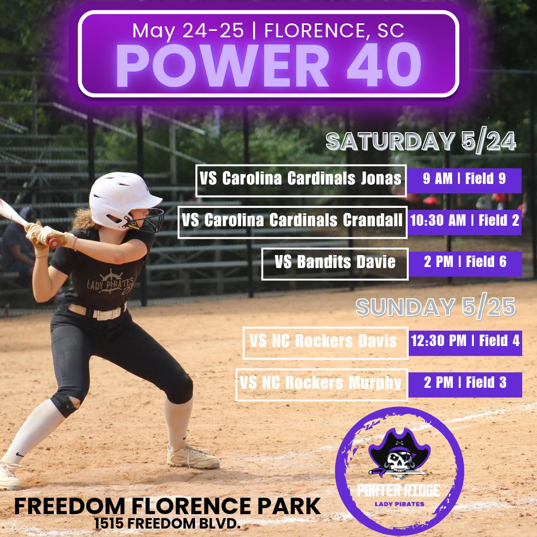 Let's get this started!! First showcase of the summer season. Excited to get on the dirt and ready to grow! Follow us on Gamechanger @ Lady Pirates 18u