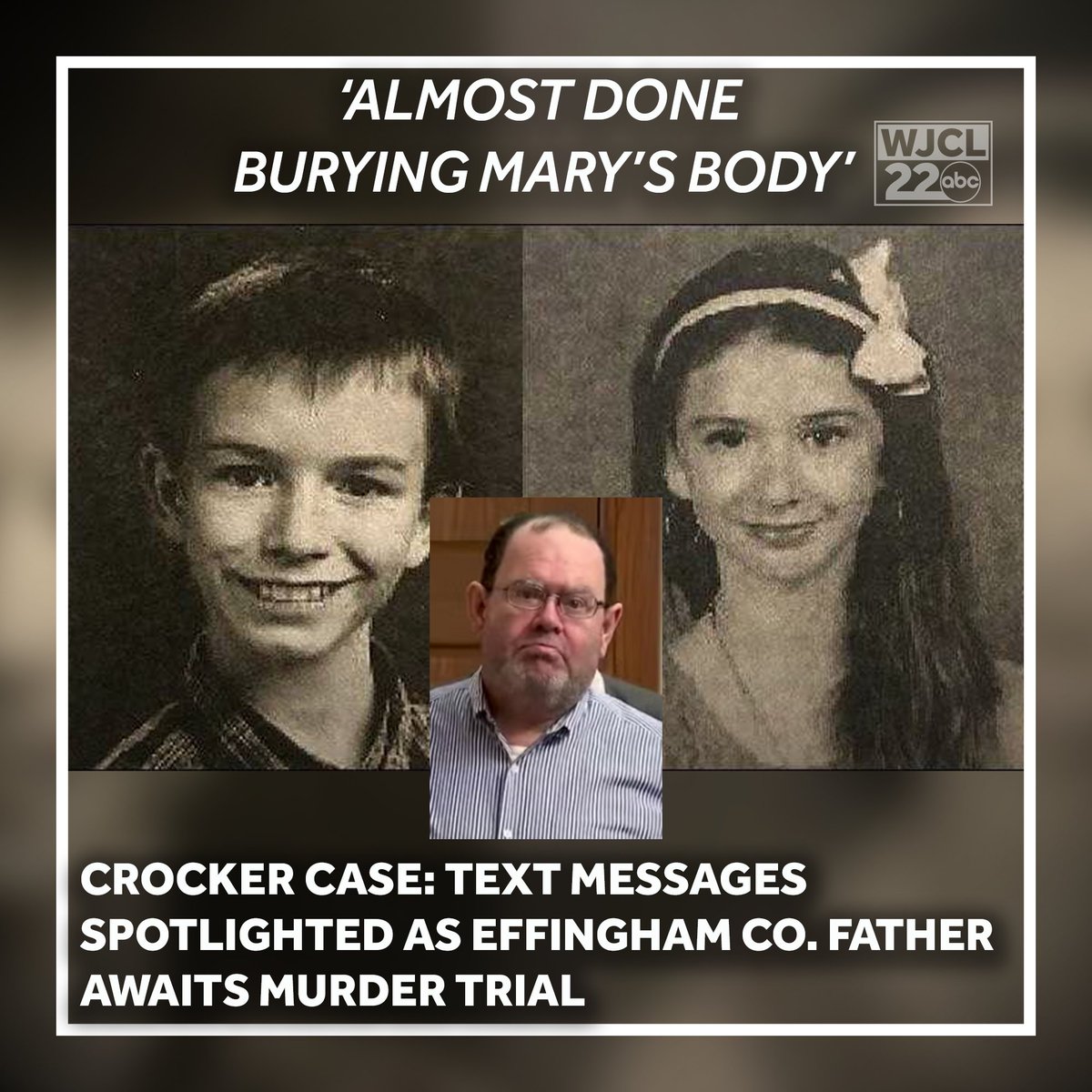 WJCLNews's tweet photo. The bodies of 2 children found buried in their own Guyton backyard. Their father and other family members charged with murder. Now as a trial approaches, evidence is being shared in open court for the first time. More on the Crocker case: https://t.co/YjF80YPf0z https://t.co/2NvPmamVW8
