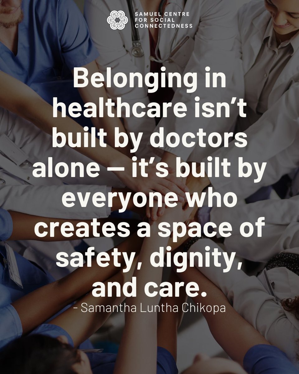 “Small” roles aren’t small at all.

In her new blog, 2024 Fellow Samantha Luntha Chikopa honours the many hands behind healing — from nurses to cleaners to Youth Corner facilitators.

Read it here: socialconnectedness.org/unsung-heroes/

#HealthEquity #SocialConnectedness #GlobalHealth