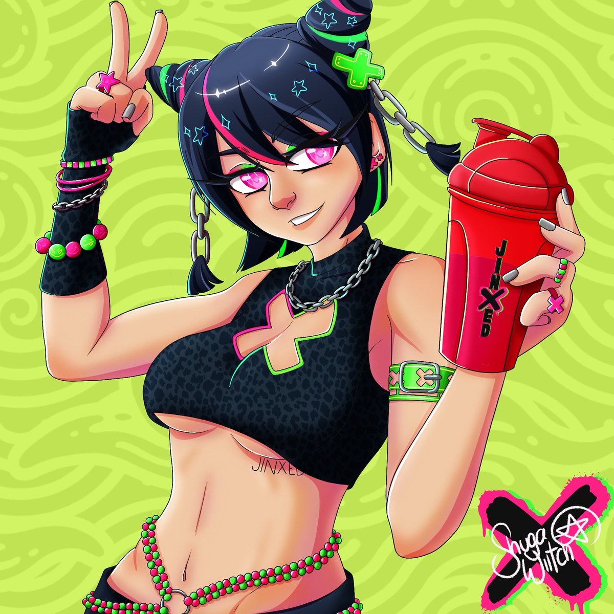 shuugawiitch's tweet photo. I finally did it! She’s done!! 
Meet @jinxed_gg ‘s Jiji~!!
#art #digitalart #jinxedgaming https://t.co/h8skY0Zoxw