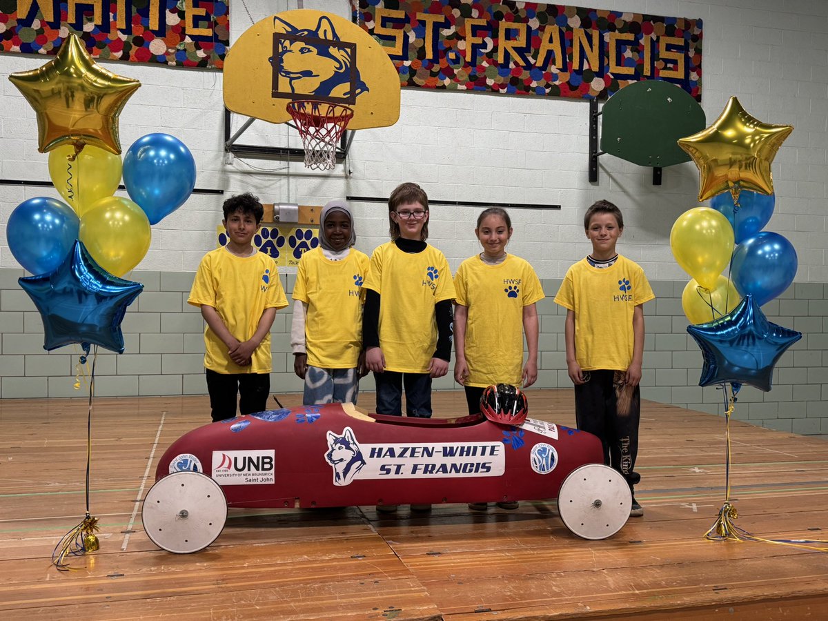 HWSF_Huskies's tweet photo. HWSF held their Kick Off assembly for this year’s Soap Box Derby! Thank you to our amazing sponsors, SJ Water, UNB Promise Partnership, Lily Lake and Pals. https://t.co/H64KIAp2ug