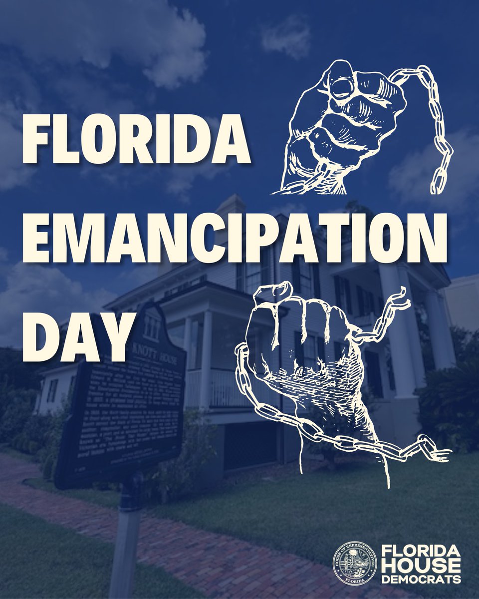 On May 20, 1865, freedom rang in Florida. Today, we celebrate resilience, liberation, and the power of truth. ✊🏽 #FloridaEmancipationDay