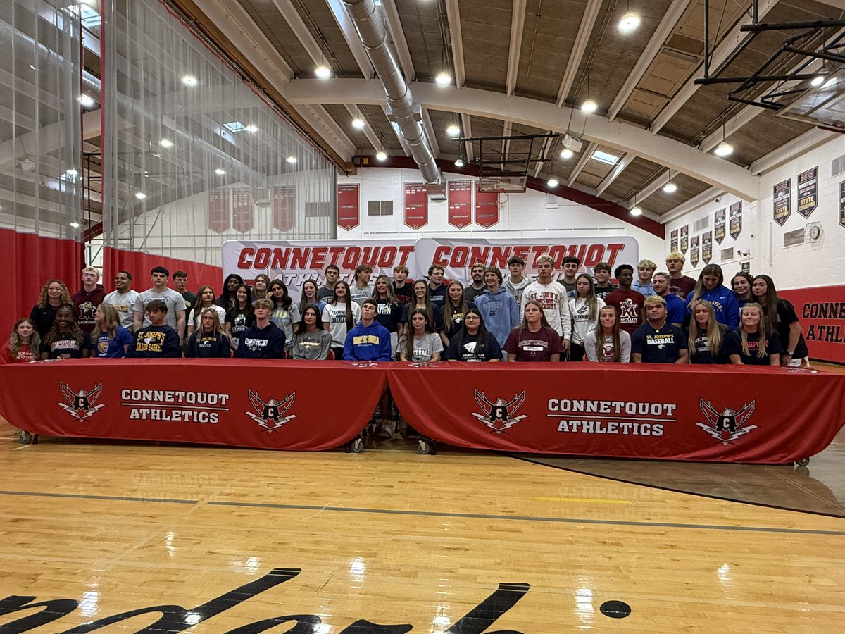 Lauren Neckin (@ap_chs_) on Twitter photo Huge congrats to our students heading to D1, D2, and D3 college teams! Few reach this level, your hard work and dedication made it happen. <a href="/CHSPrincipal_/">Michael A. Moran</a> <a href="/ConnetquotCSD/">Connetquot CSD</a> Huge congrats to our students heading to D1, D2, and D3 college teams! Few reach this level, your hard work and dedication made it happen. <a href="/CHSPrincipal_/">Michael A. Moran</a> <a href="/ConnetquotCSD/">Connetquot CSD</a>