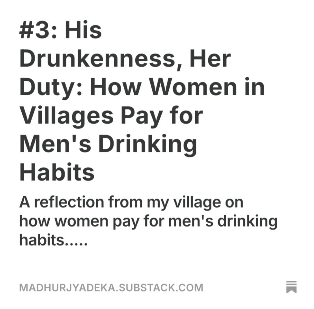 After a short break, I'm resuming my writing on Substack. Hope to share more thoughts regularly. Check out my latest piece here: madhurjyadeka.substack.com/p/3-his-drunke…