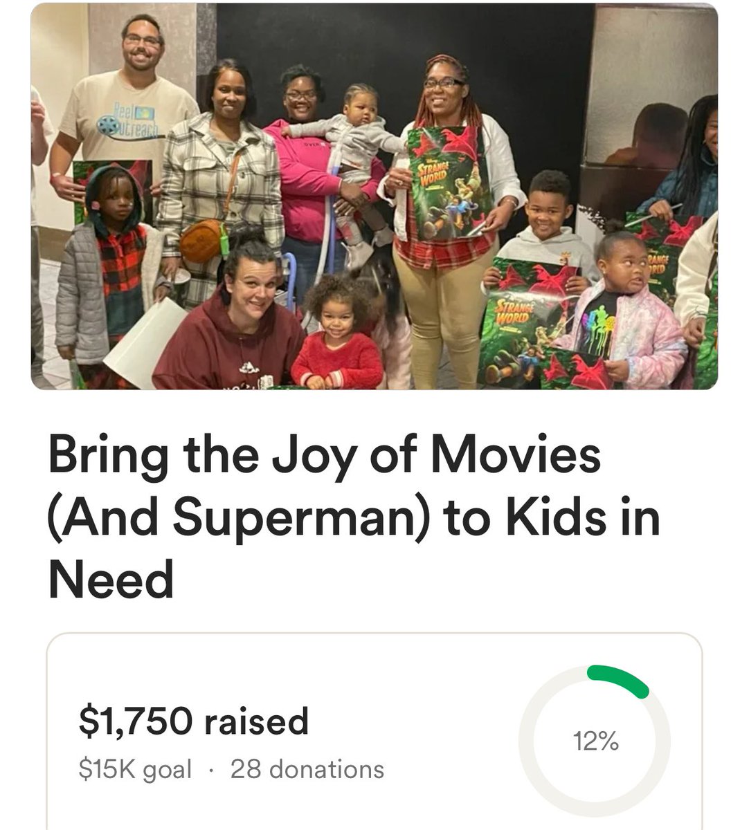ReelOutreach (@reeloutreach) on Twitter photo We’ve got something fun—and unexpected—tonight, but in the meantime help us prepare for our #Superman event AND the future! Shares greatly appreciated. <a href="/JamesGunn/">James Gunn</a> <a href="/letterboxd/">Letterboxd</a> <a href="/DiscussingFilm/">DiscussingFilm</a>
gofund.me/dc064fae We’ve got something fun—and unexpected—tonight, but in the meantime help us prepare for our #Superman event AND the future! Shares greatly appreciated. <a href="/JamesGunn/">James Gunn</a> <a href="/letterboxd/">Letterboxd</a> <a href="/DiscussingFilm/">DiscussingFilm</a>
gofund.me/dc064fae