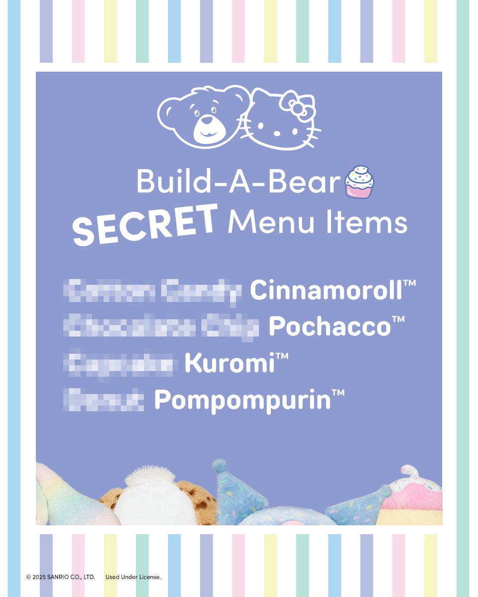You better remember to order off our secret menu this Thursday! 

#HelloKittyandFriends #TheStuffYouLove