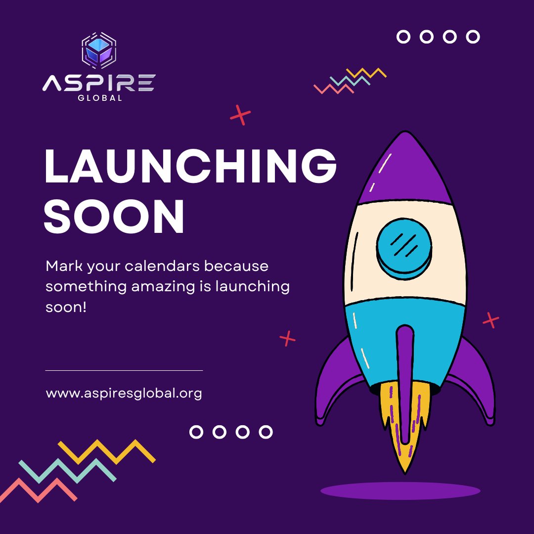 MindGame1372333's tweet photo. 🚀 Launching Soon: Aspire Global
The future of AI + Crypto is almost here.
Are you ready to level up your financial journey? 🔐💰
#AspireGlobal #CryptoLaunch #AIInnovation #ComingSoon #FutureOfFinance https://t.co/OmOBG2qmay