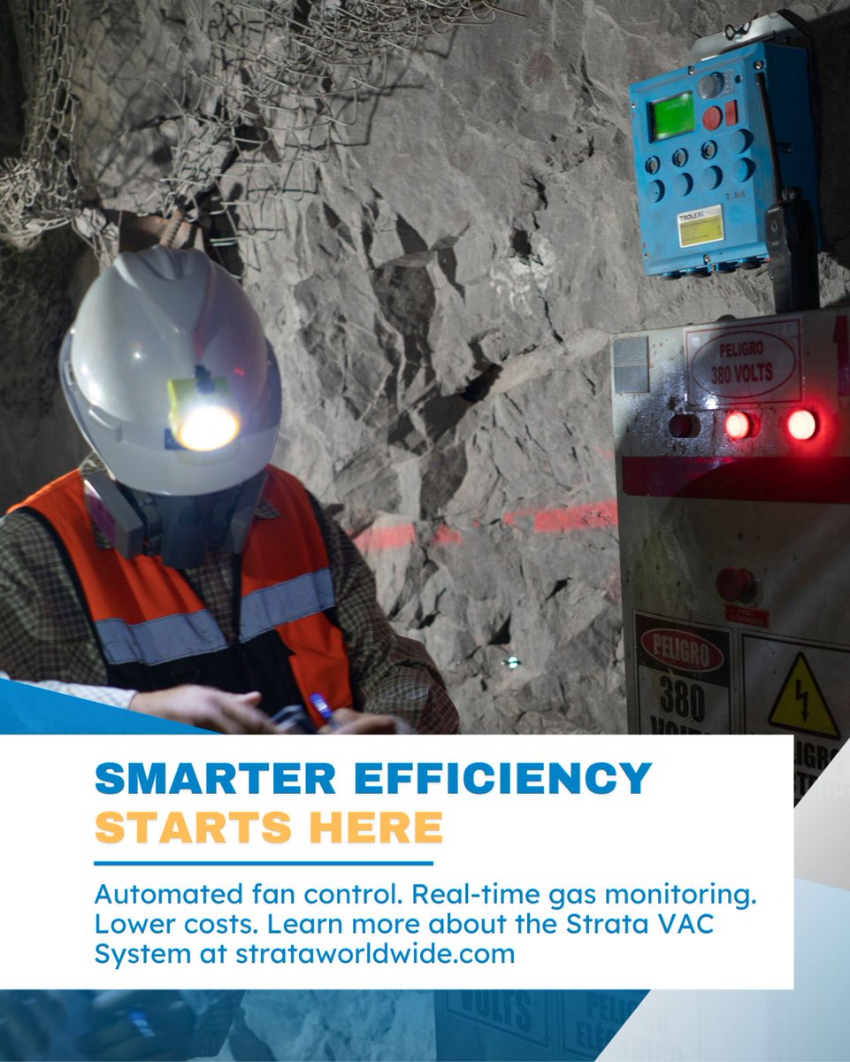 The Strata VAC system offers remote and automated control of underground ventilation systems. This system adjusts fan operation based on pre-selected environmental parameters, allowing it to modify fan speed and turn fans on or off as necessary to save on energy and labor costs.