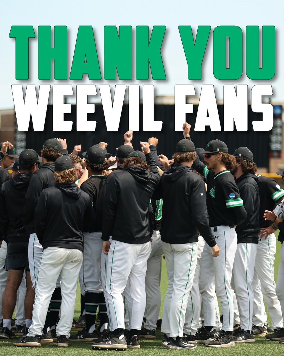 Thank you, Weevil Fans! 💚

We thank our incredible fans for supporting our team and players throughout the 2025 season.

#WeevilNation