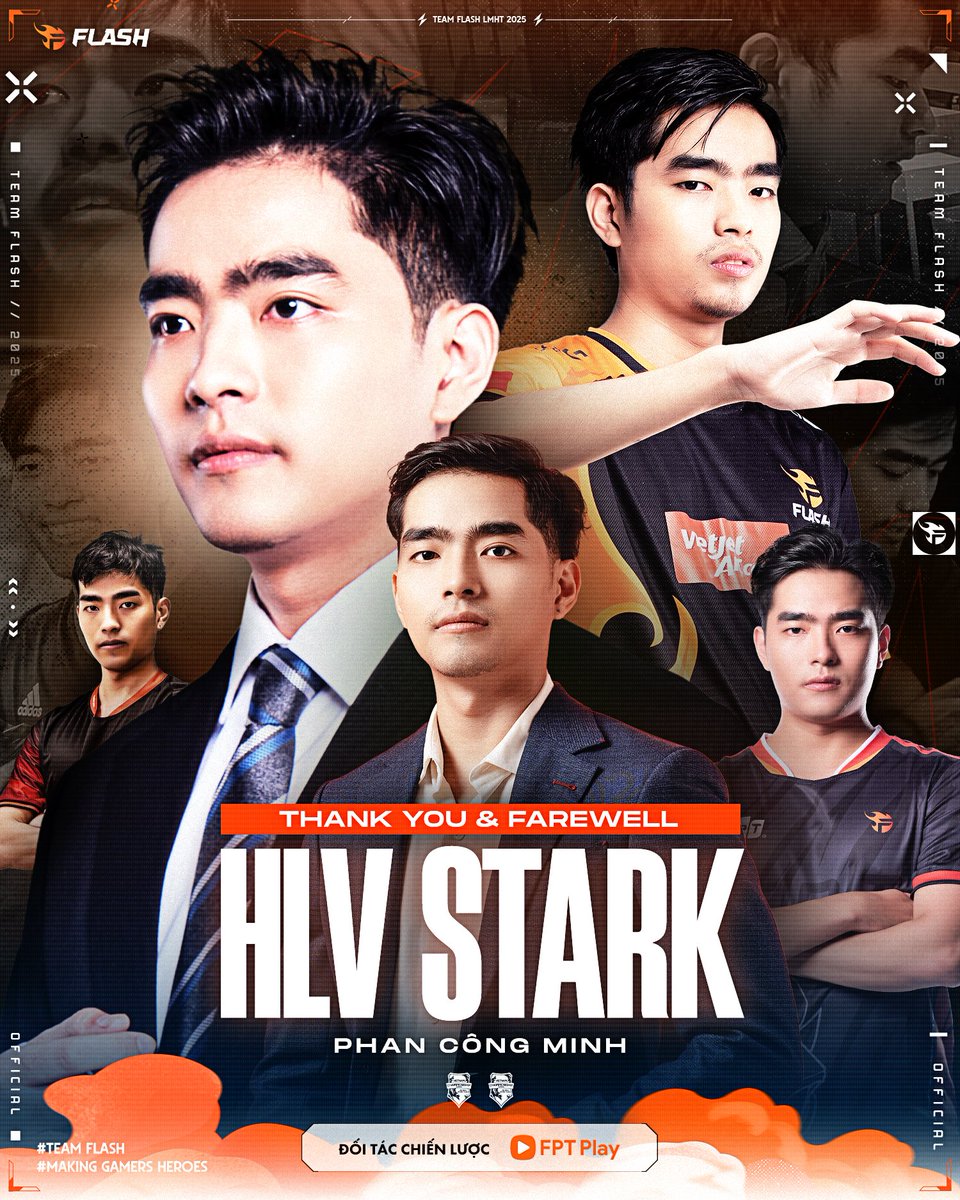 Flazersalliance's tweet image. Thank you and Farewell Coach Stark: Close the 6 -year journey with the League Flash team ❤️
#TeamFlash #Flazers #FPTPlay #LOL #Alliance #AdminM
