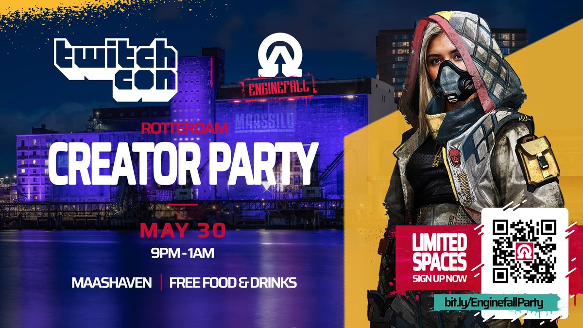 Streamers &amp; Content Creators if you are going to TwitchConEU in Rotterdam - Please let me know as we're hosting a Creator Party on the Friday 30th! 

I'd love to give some invites out! Should be pretty cool chance to Network with other streamers &amp; of course have a few on us🍻!