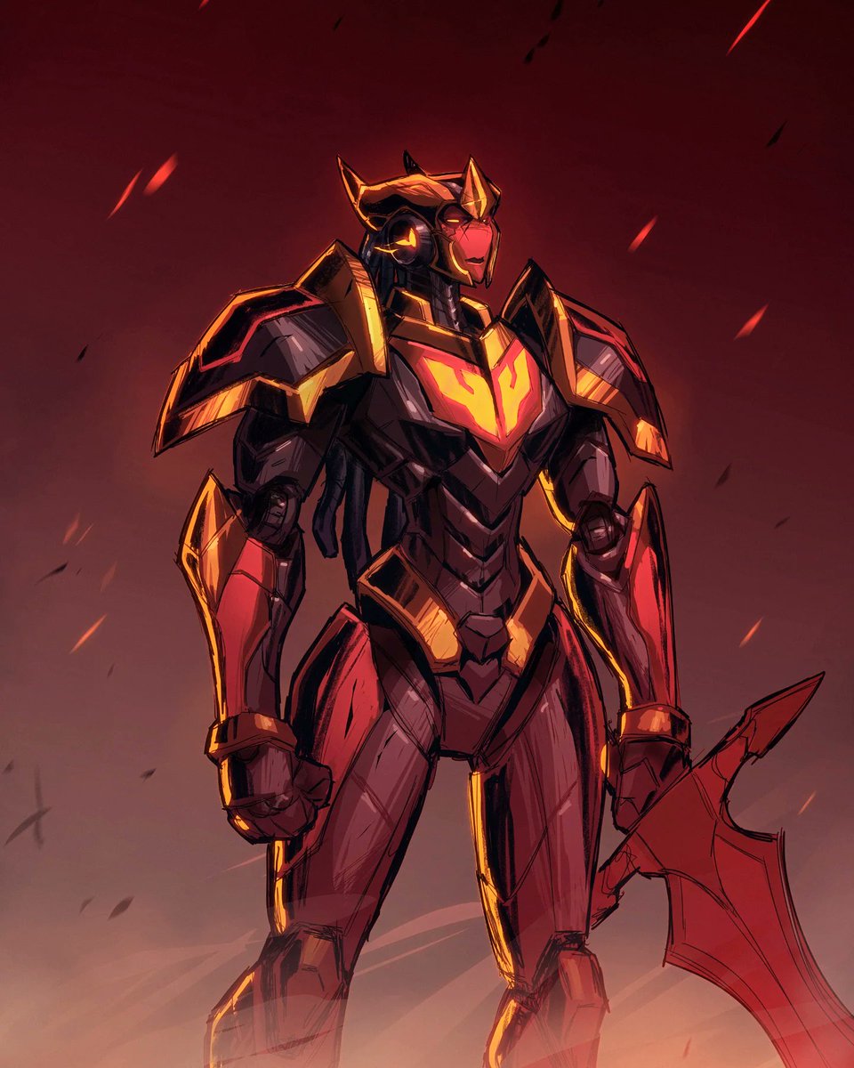 I am retconning my old design for this character (and reserve the right to do so again 😅). She's called Saphrael. 

#mechataur