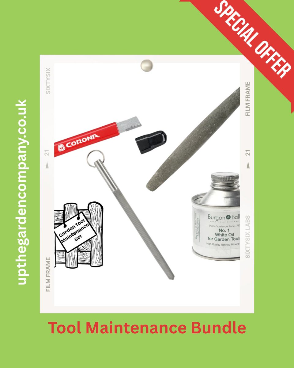 UpTheGardenCo's tweet photo. Garden Maintenance Tool Deal Bundle
This set includes Blade Edge Restorer, Sharpening Steel, Tool Oil, Tool Sharpening Stone
https://t.co/GpgUNXVp4u
#garden #gardentools #gardentoolmaintenance #toolsharpening #toolsharpener #gardeningtools #montydon #chelseaflowershow #rhs https://t.co/h8nj813ZJc
