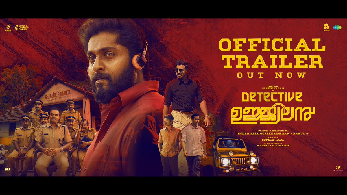 saregamasouth's tweet photo. The Suspenseful #DetectiveUjjwalan Trailer is Officially Out Now! ๐ต๏ธโโ๏ธ๐ฌ
๐ https://t.co/6GsQKlPFHS
๐ถ #Rzee
@siju_wilson #Dhyansreenivasan @SophiaPaul66 #ManuelCruzDarwin #DGroupPresents @W_blockbusters #WeekendCinematicUniverse https://t.co/0OLOlDcUGz