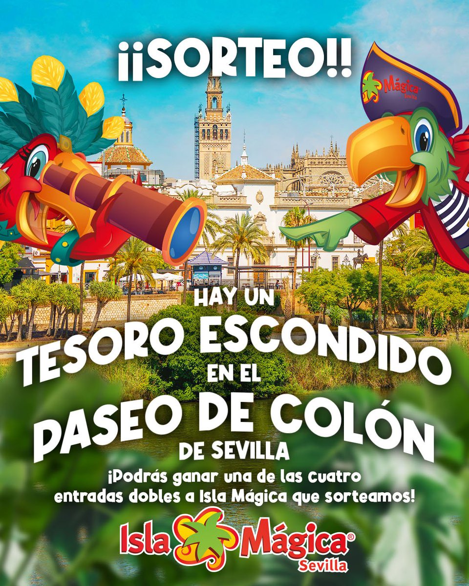 Pásate por nuestra parada de bus tematizada en el Paseo de Colón (frente a la Maestranza) y escanea el QR para participar en el sorteo de 4 entradas dobles para Isla Mágica

PISTA: Las líneas 21, 40, 41, C4 y A2 te dejan en la parada

¡Participa hasta el 25 de mayo!

#islamágica