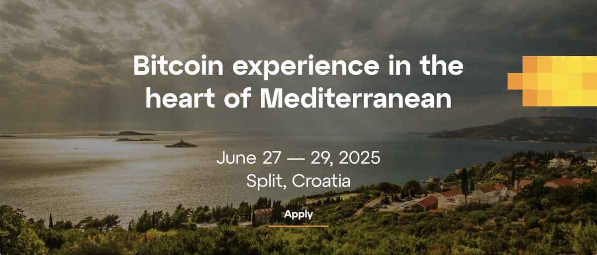 Organising first private Bitcoin event in Croatia. Check villabtc.net 🙌