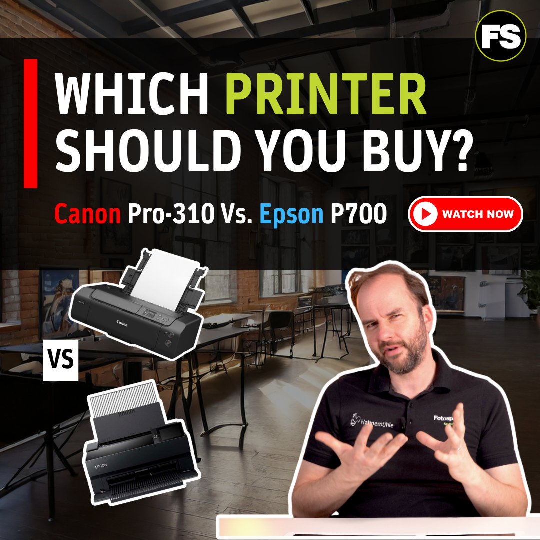 🖨️ Canon PRO-310 or Epson P700?

Which A3+ photo printer should you invest in? We compare print quality, features, and value to help you decide.

🎥 Watch now: youtu.be/2muOaghw_0Q

#CanonPRO310 #EpsonP700 #PhotographyGear #Fotospeed #PrinterShowdown